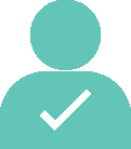person with checkmark icon