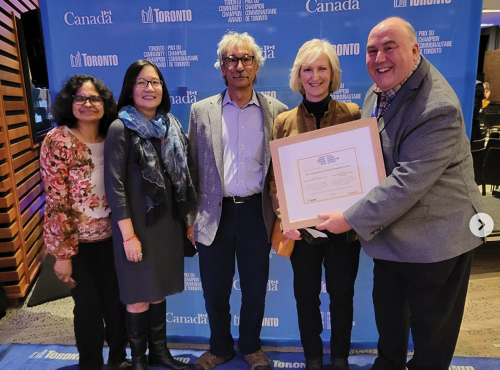 TNGCS recognized as a Community Champion by the City of Toronto!