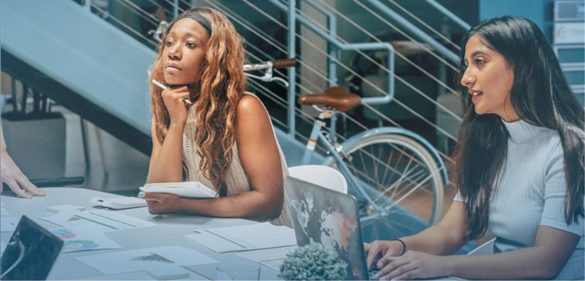 women in the meeting