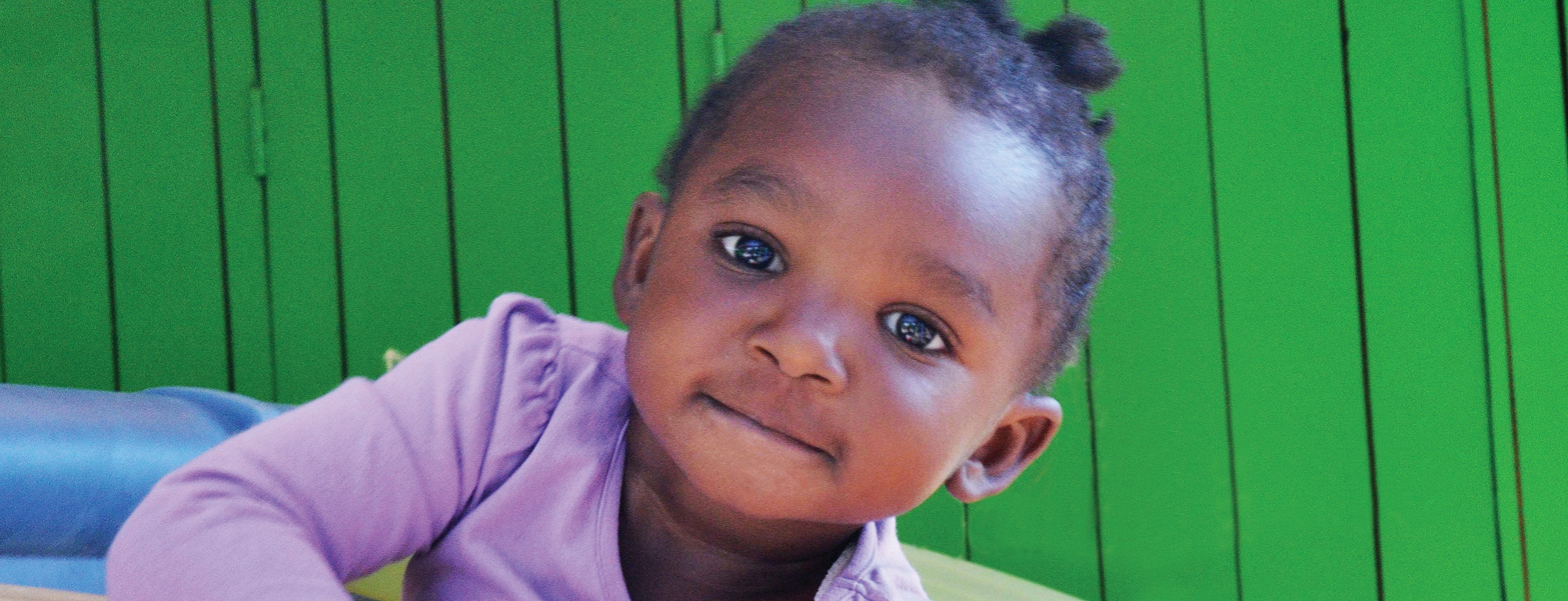 young girl looking at the camera