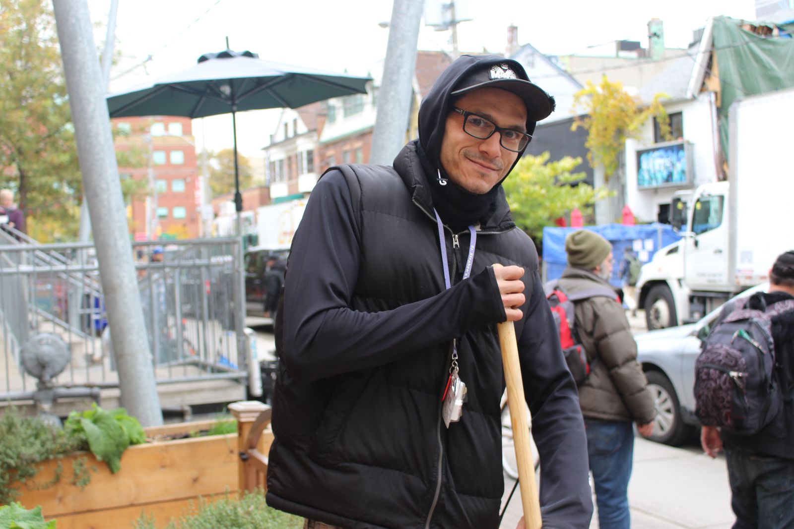 volunteer on the street