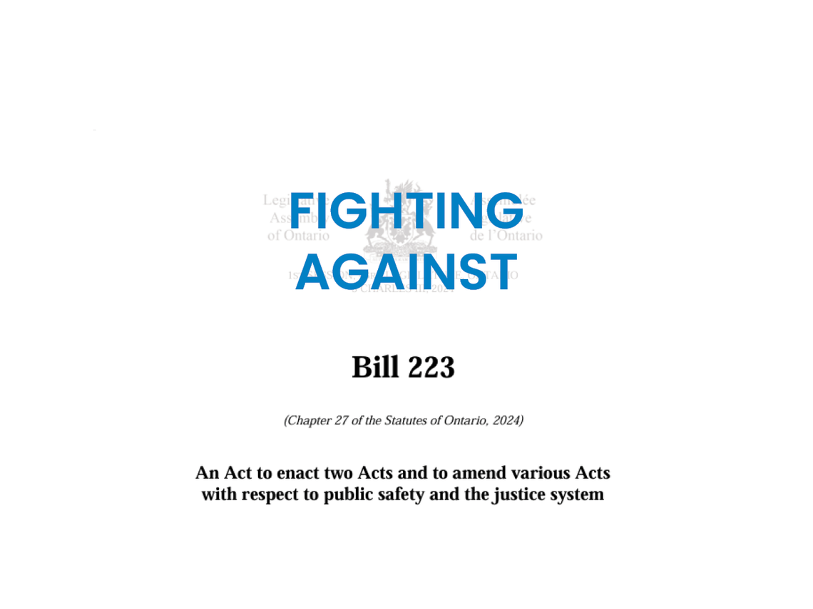 Fighting Against Bill 223